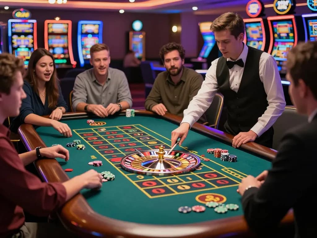 Players engaged in a thrilling roulette game at g28tv, excitement and strategy on display.