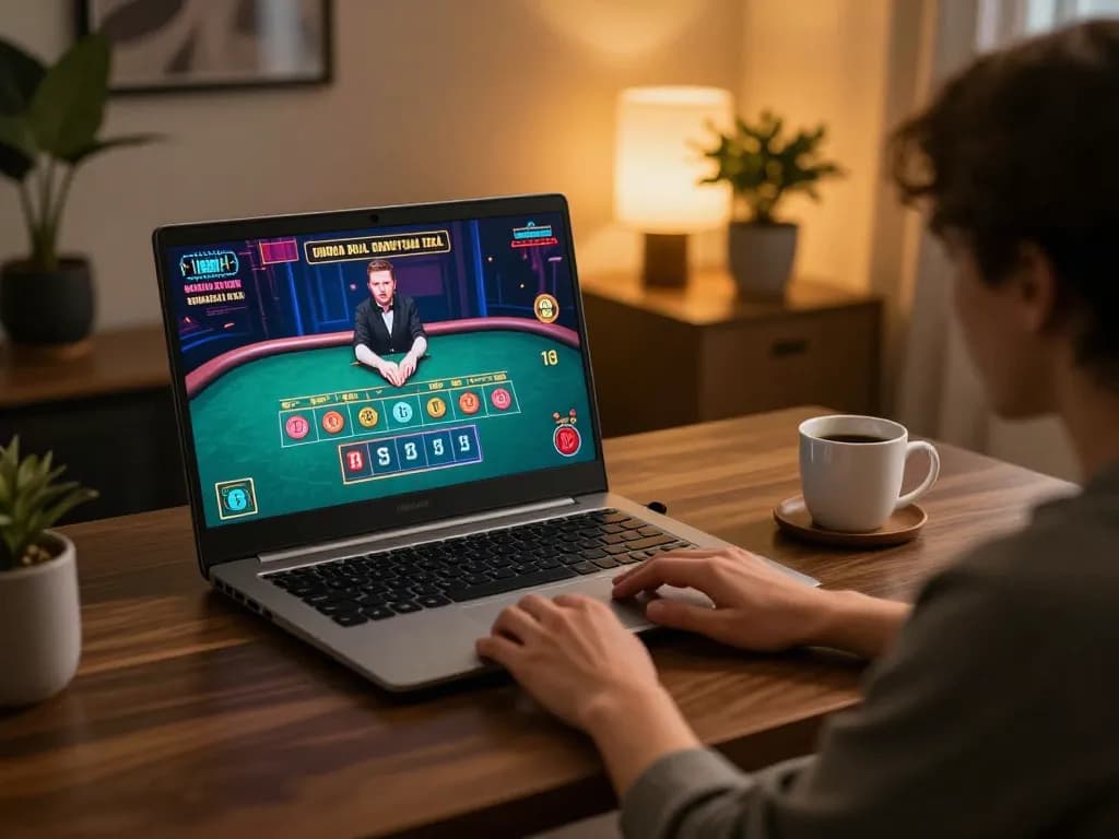 Engaging in live dealer Baccarat at https://rr888.shopping/, showcasing a dynamic moment of betting.