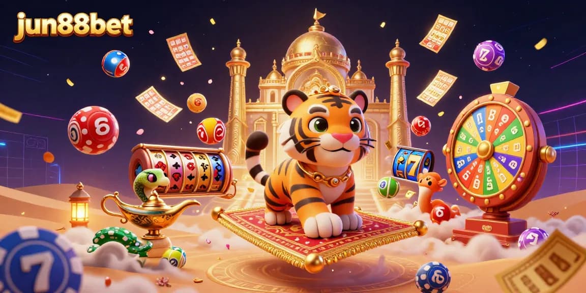 Experience thrilling action at jun88bet with a vibrant 3D casino scene featuring endless gaming possibilities.