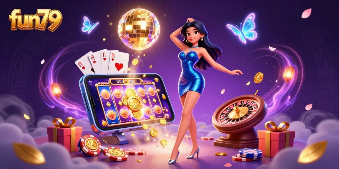 Experience thrilling gameplay at fun79 with vibrant slot games and festive casino atmosphere.