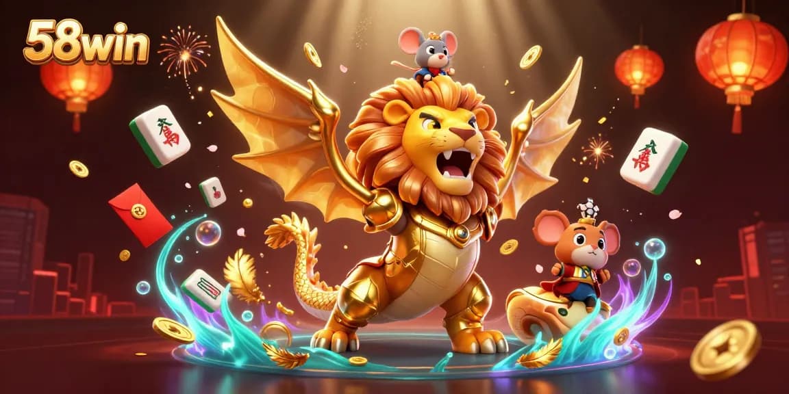 Experience thrilling adventures at 58win with immersive casino gaming scenes featuring vibrant characters and dynamic elements.