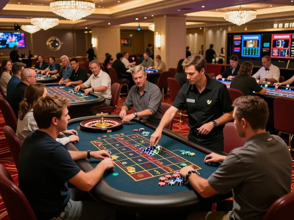 Experience the thrill of MM88 TODAY with players eagerly betting at a lively casino