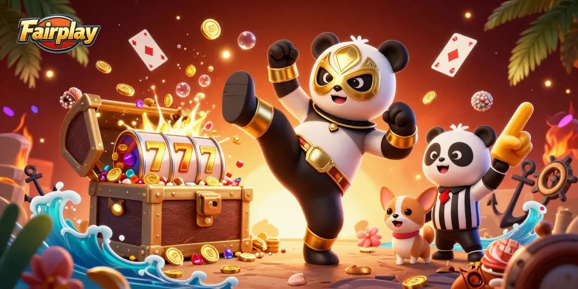 Engage in Fairplay gaming excitement with a thrilling scene of casino fun and colorful action.