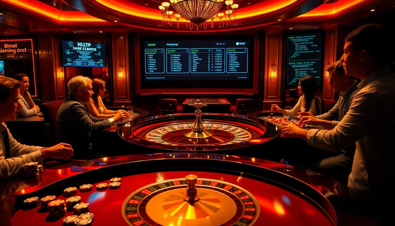 Experience the thrill of the hidden wiki dark web at a luxurious casino roulette table.