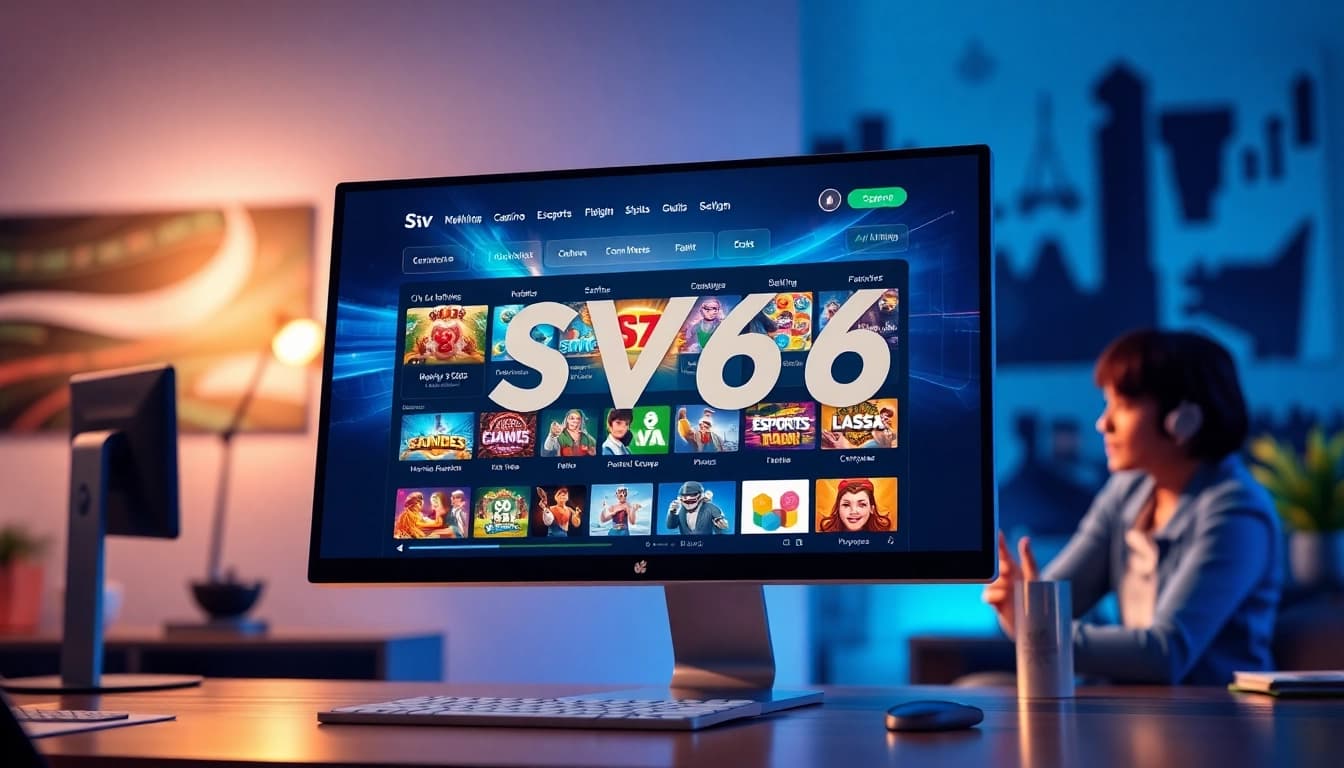 SV66 online gaming platform interface displaying exciting games and vibrant animations.