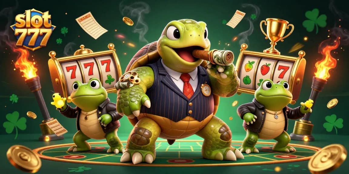 Experience slot 777 excitement with a vibrant 3D scene showcasing winning characters and dynamic elements.