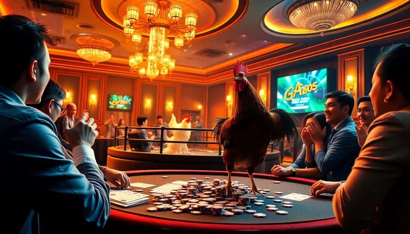 Experience the thrill of Live đá gà GA888 in an upscale casino setting.