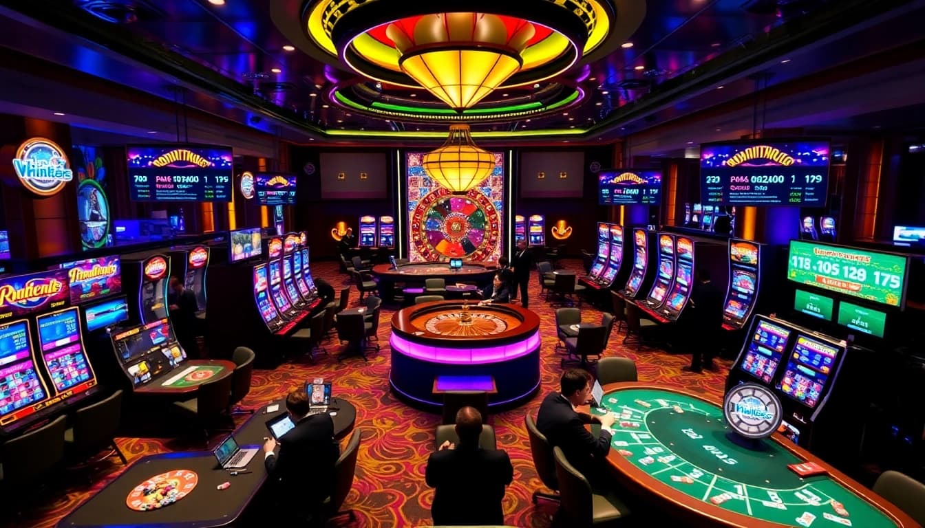 Experience high-stakes gaming with nohudoithuong in a vibrant casino scene filled with excitement.