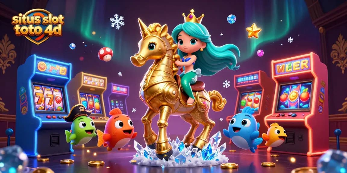 Experience the thrill of situs slot toto 4d with vibrant 3D characters and symbols in an exciting casino scene.
