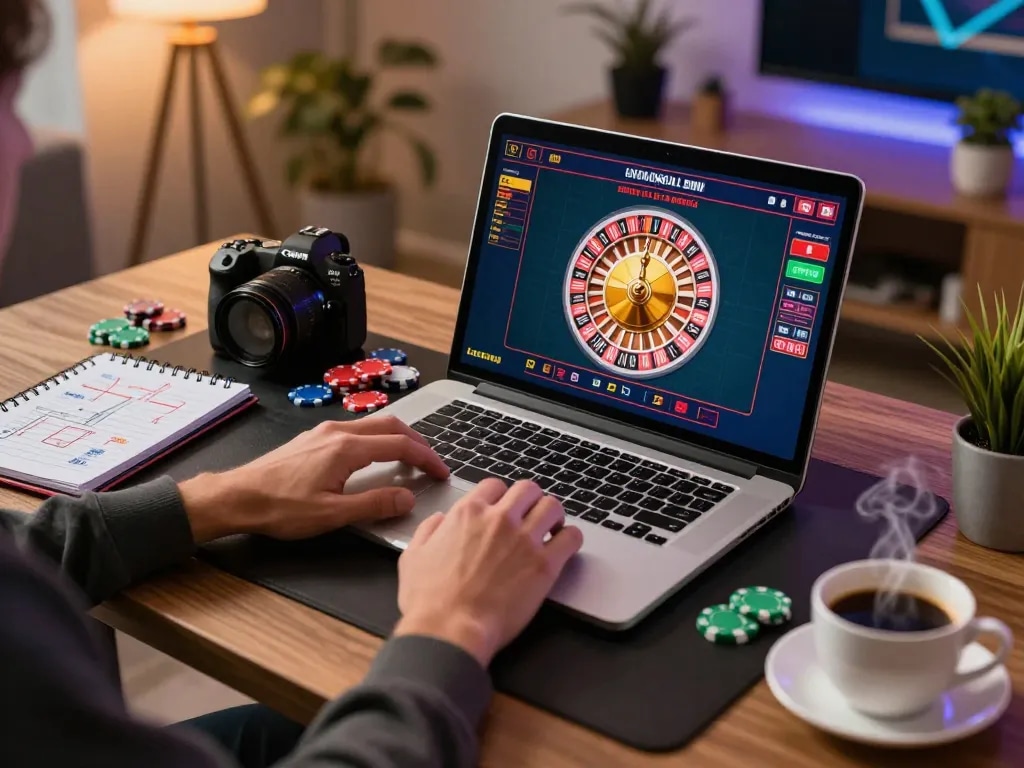Kuwin player strategically placing bets while engaging in an exciting online roulette game
