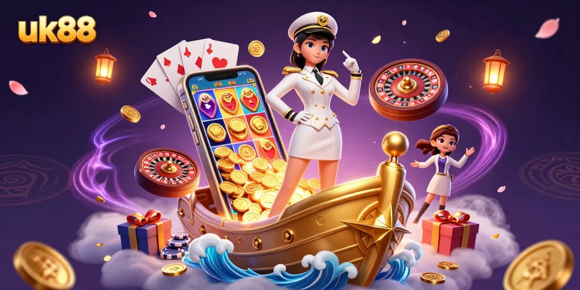Experience thrilling gaming at uk88 with a dynamic scene of casino excitement and rich visuals.