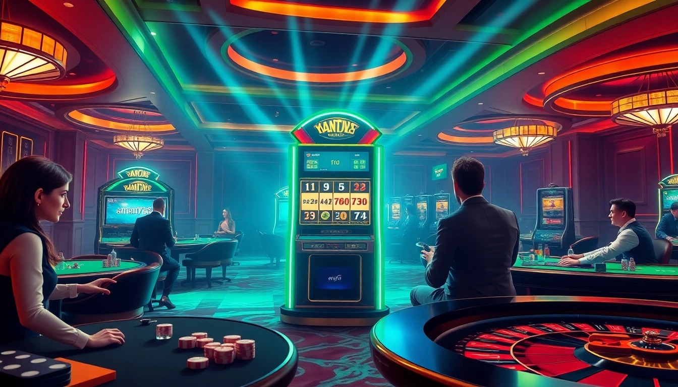 Pemain yang terlibat menikmati pengalaman bermain game online yang mendebarkan di kasino aman788.