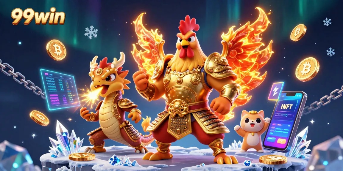 Claim jackpots at 99win with vibrant 3D casino characters in action.