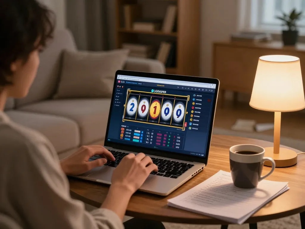Engaging in thrilling gameplay on LGOSUPER while enjoying a cozy home atmosphere with strategies at hand.