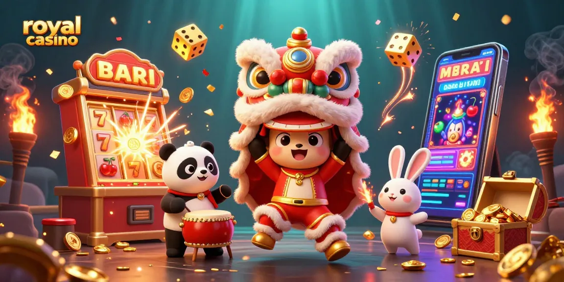 Experience the excitement of royal casino with vibrant 3D characters and dynamic gameplay elements.