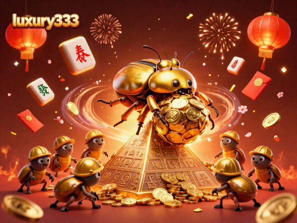 Menangkan jackpot di luxury333 dengan ilustrasi kasino yang megah dan meriah.