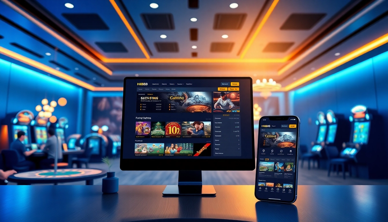 hb88 online gaming platform showcasing sleek interface and user-friendly design