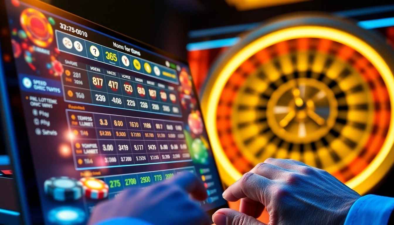 Engaging lô đề trực tuyến betting interface showing live number draws and rapid data updates