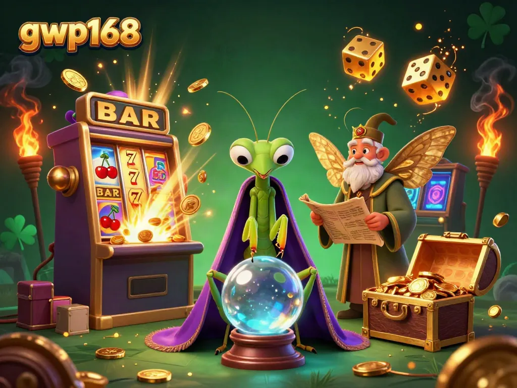 Permainan seru di platform gwp168 dengan simbol keberuntungan dan jackpot menggiurkan.