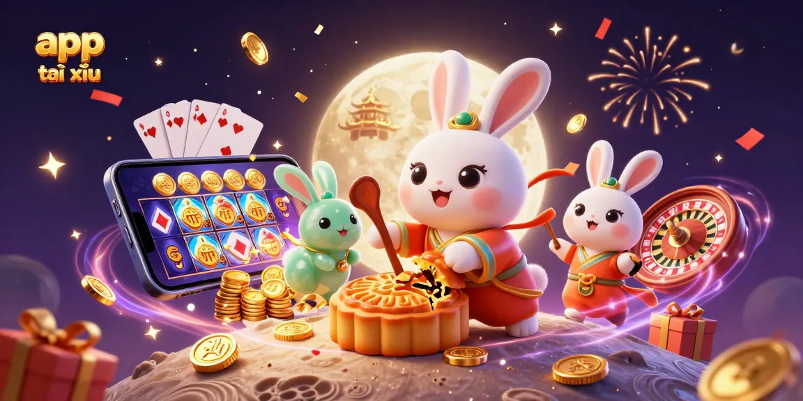 Experience the thrill with app tài xỉu as the moon rabbit unveils winning poker chips.