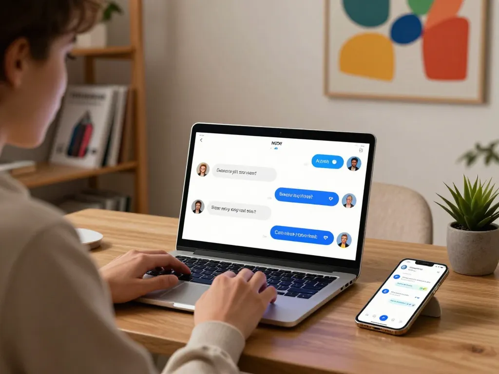 Enthusiast engaging with nsfw ai chat in a modern digital workspace.