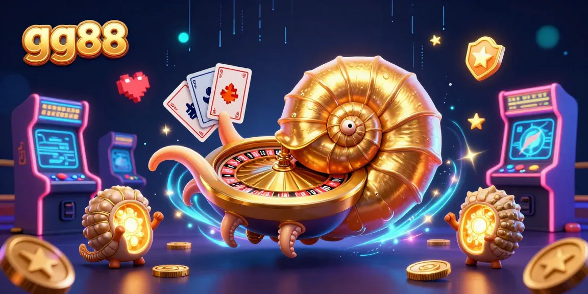 Experience thrilling live casino moments with gg88 in a vibrant 3D illustration featuring unique elements.