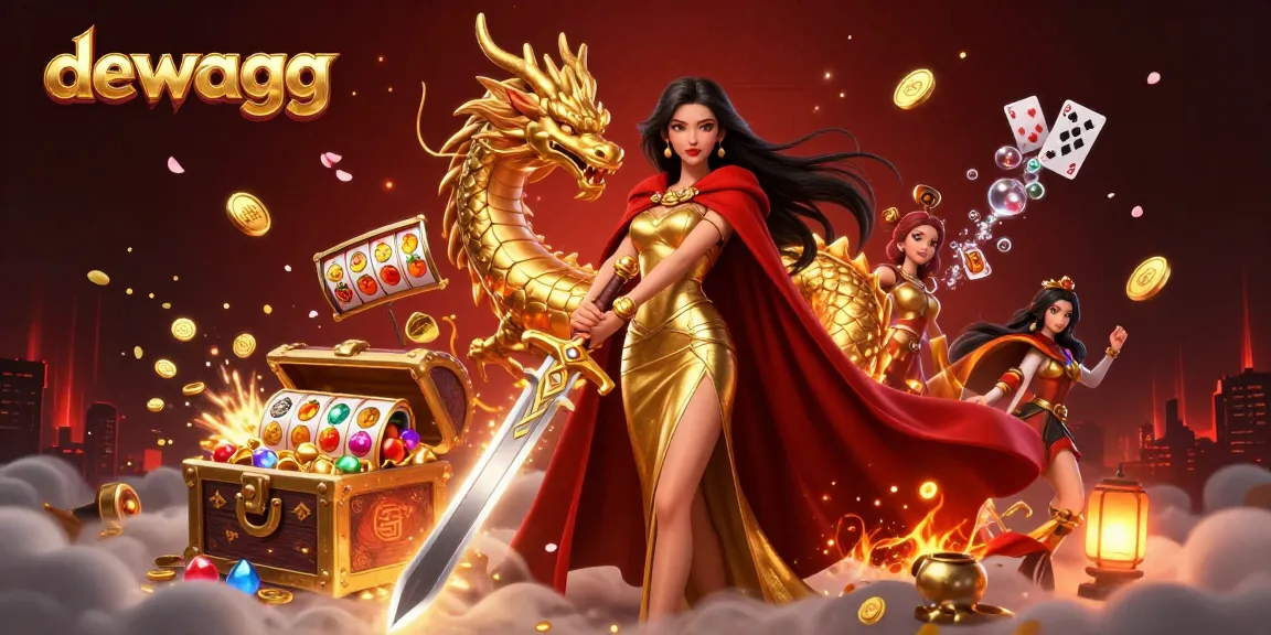 Experience high-stakes action at dewagg with a dynamic casino environment filled with vibrant jackpot elements.