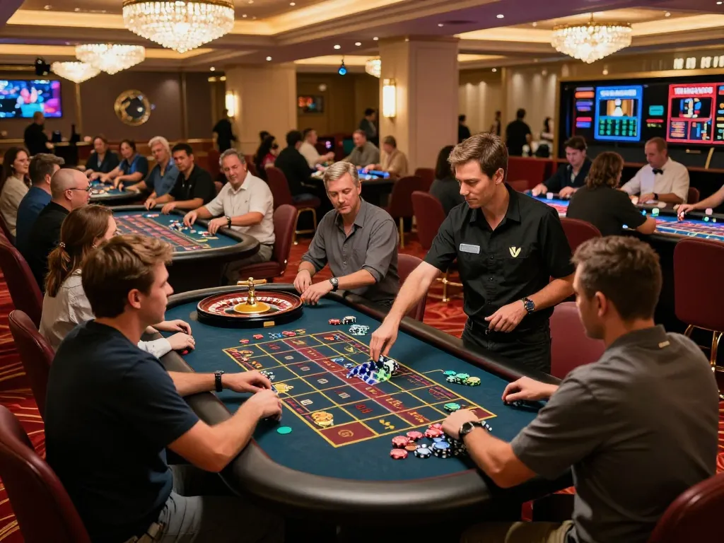 Experience the thrill of MM88 TODAY with players eagerly betting at a lively casino