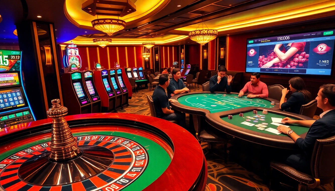 Experience the vibrant atmosphere at trang chủ i9bet, highlighting thrilling casino action and dynamic gaming.