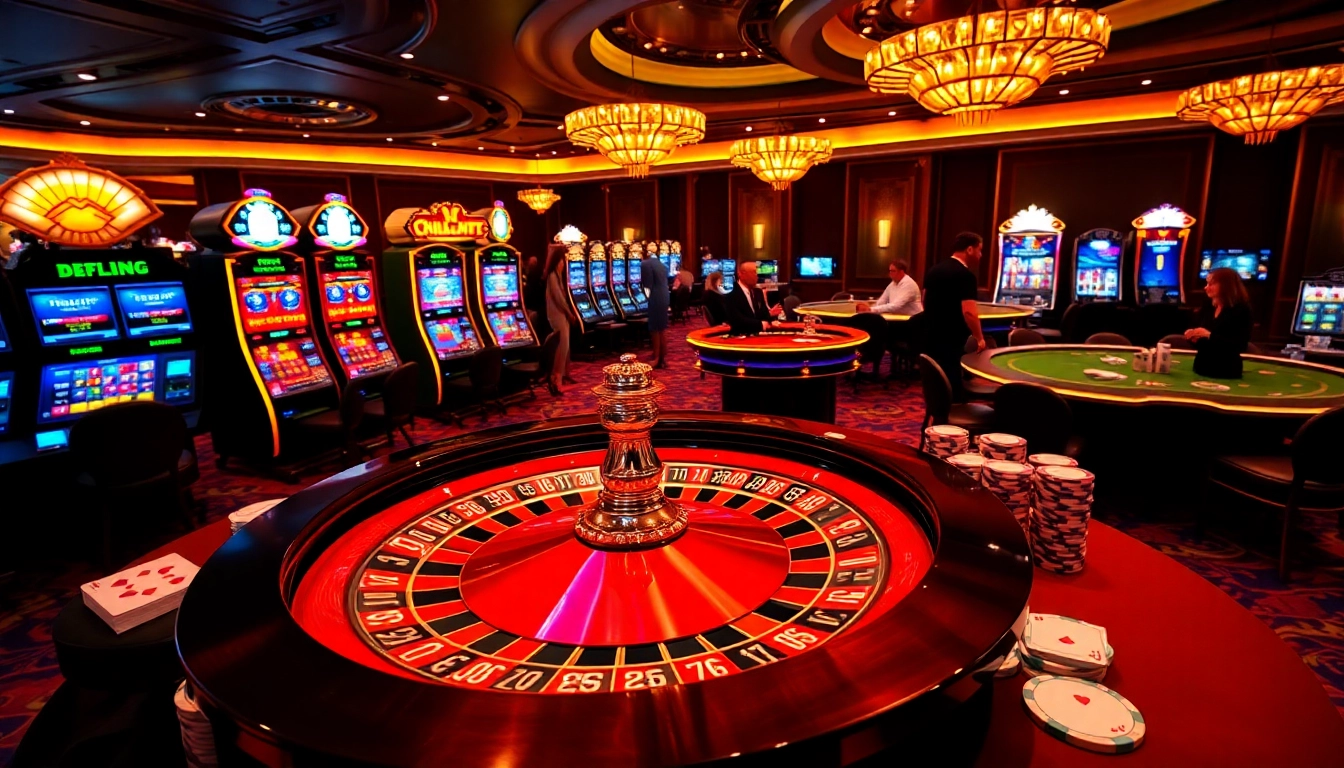 Play exciting games at https://go999.de.com, featuring a luxurious casino environment with roulette and poker.