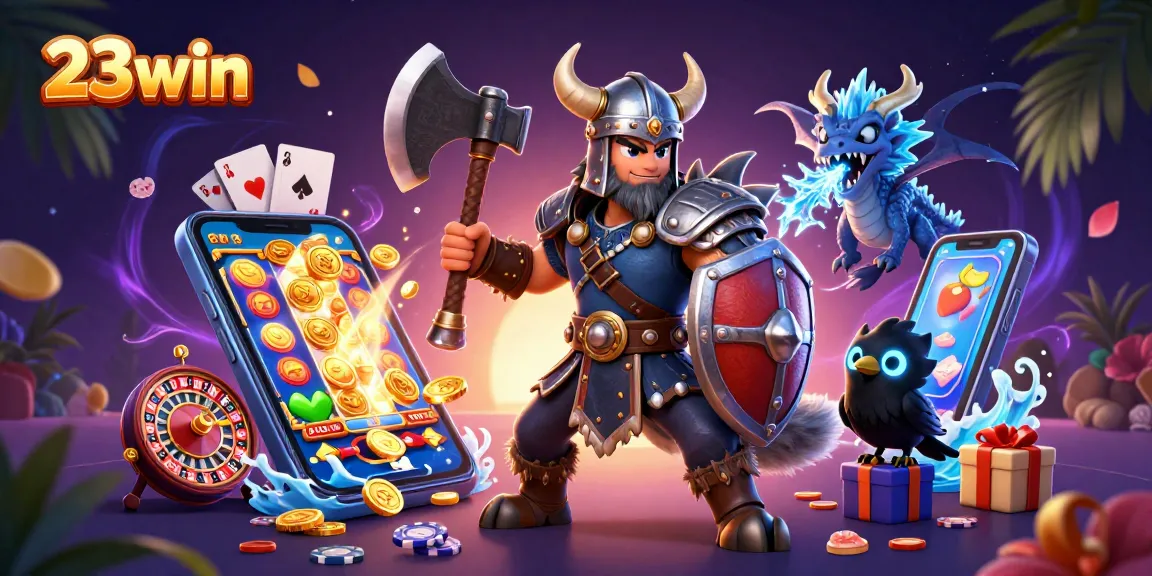 Engage with thrilling 23win slots in a vibrant 3D casino adventure featuring dynamic characters and game elements.