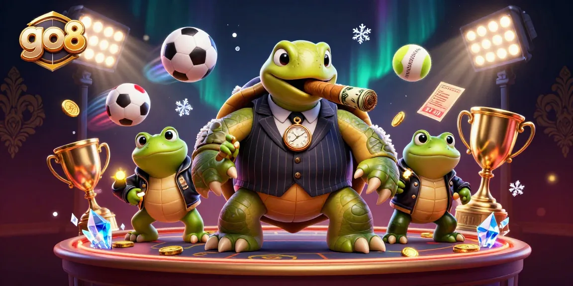 Engage in thrilling gameplay at go8, featuring dynamic sports elements, a stylish 3D character scene.