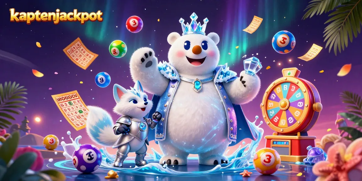 Experience dazzling challenges with kaptenjackpot in this vibrant casino illustration brimming with lively elements.