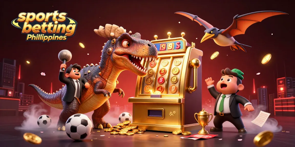 Catch Golden Coins in Sports Betting Philippines with a Cartoon Dinosaur Scene!