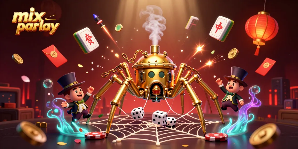 Engage in dynamic mix parlay betting action with vibrant visuals and captivating characters.