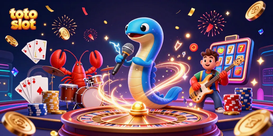 Experience thrilling toto slot action with vivid characters and dynamic scenes in an underwater casino.