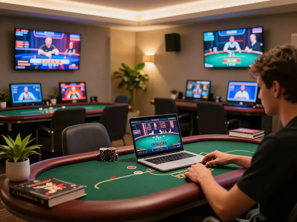 uu88 players enjoying online gaming with multiple devices showcasing exciting casino games in a cozy environment