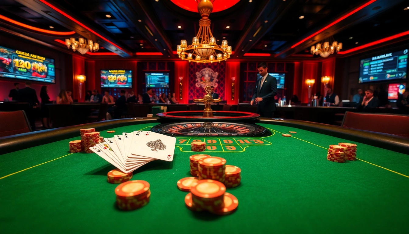 Experience the excitement at 13Win's luxurious casino with vibrant colors and thrilling games.
