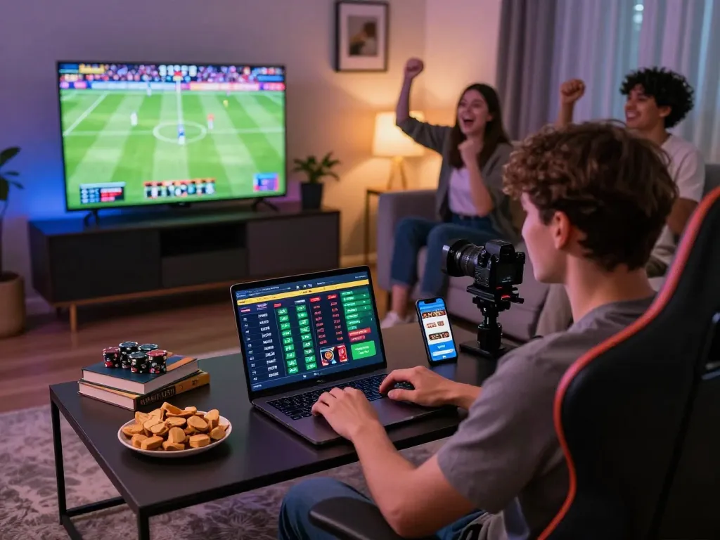 Engaging in responsible sports betting at home using playstation-experience for better odds.