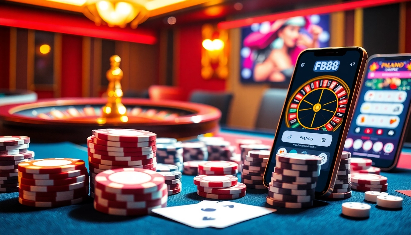 Players engage with top games on FB88's dynamic casino platform.