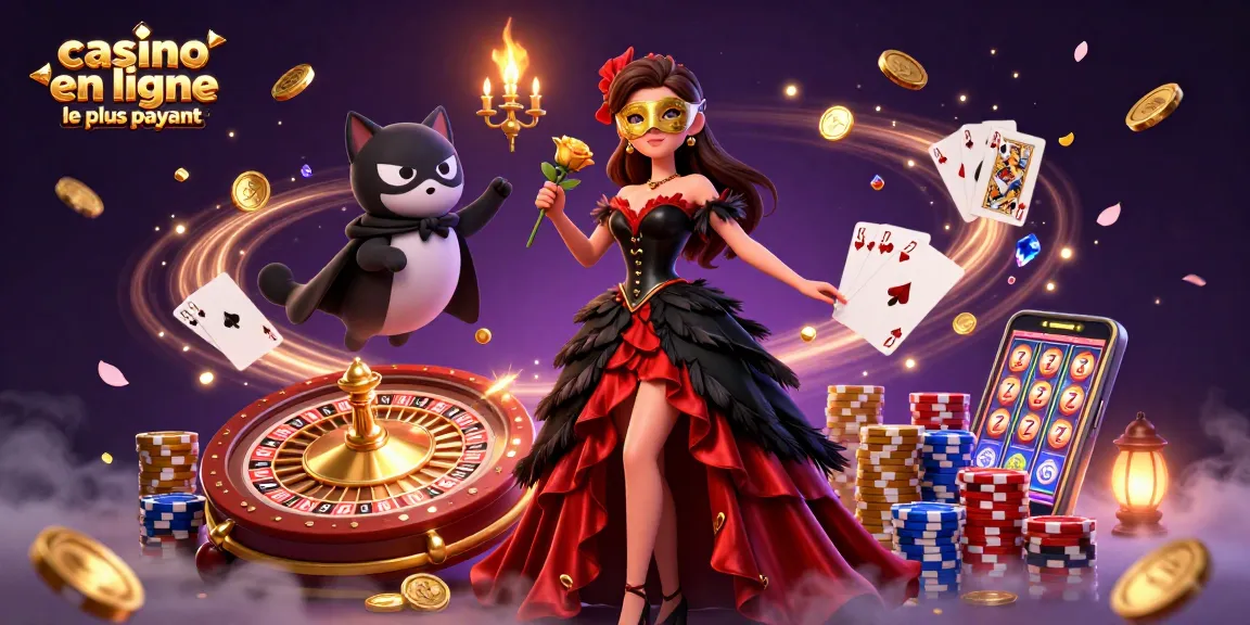 Découvrez le casino en ligne le plus payant avec cette illustration 3D dynamique d'éléments de jeu passionnants.