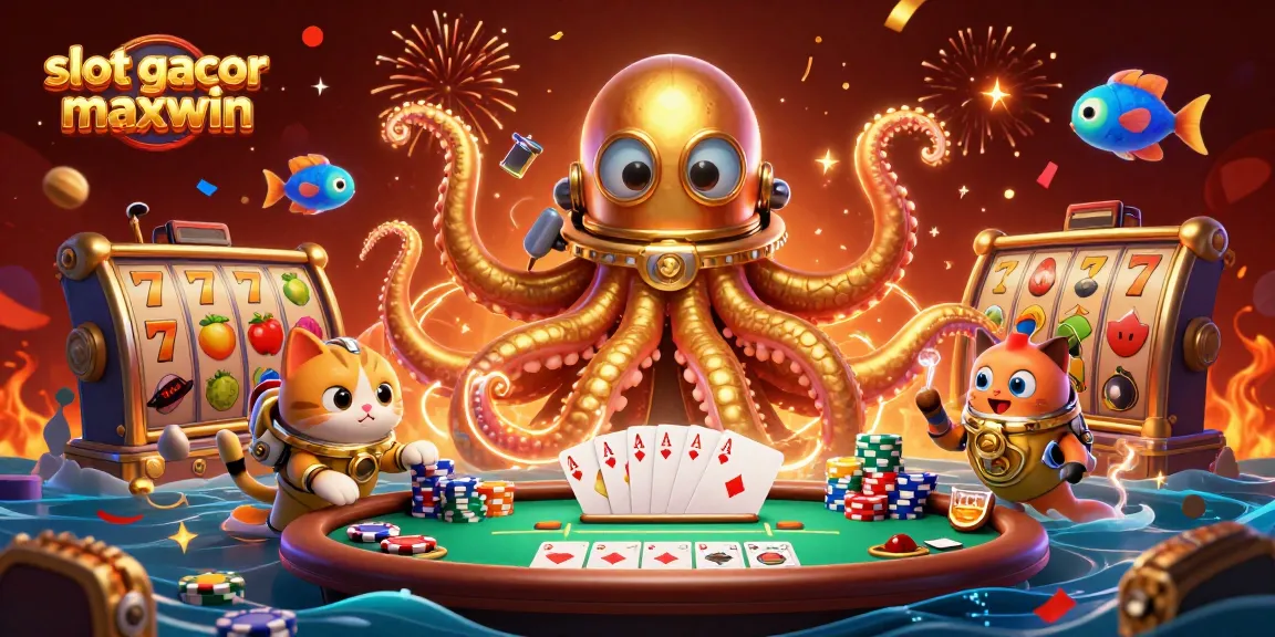 Experience excitement with slot gacor maxwin in a vibrant 3D casino scene full of action.