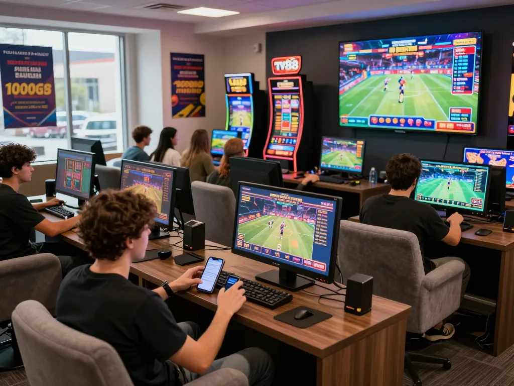Players engaged in diverse betting games at TV88 net platform showcasing interactive gaming experience and exciting promotions.