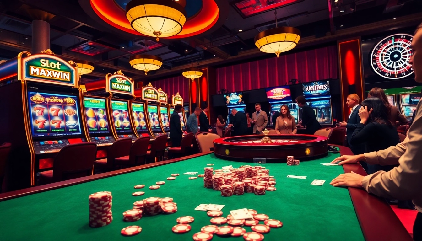 Experience thrilling play on Slot Maxwin with vibrant casino visuals and excitement.