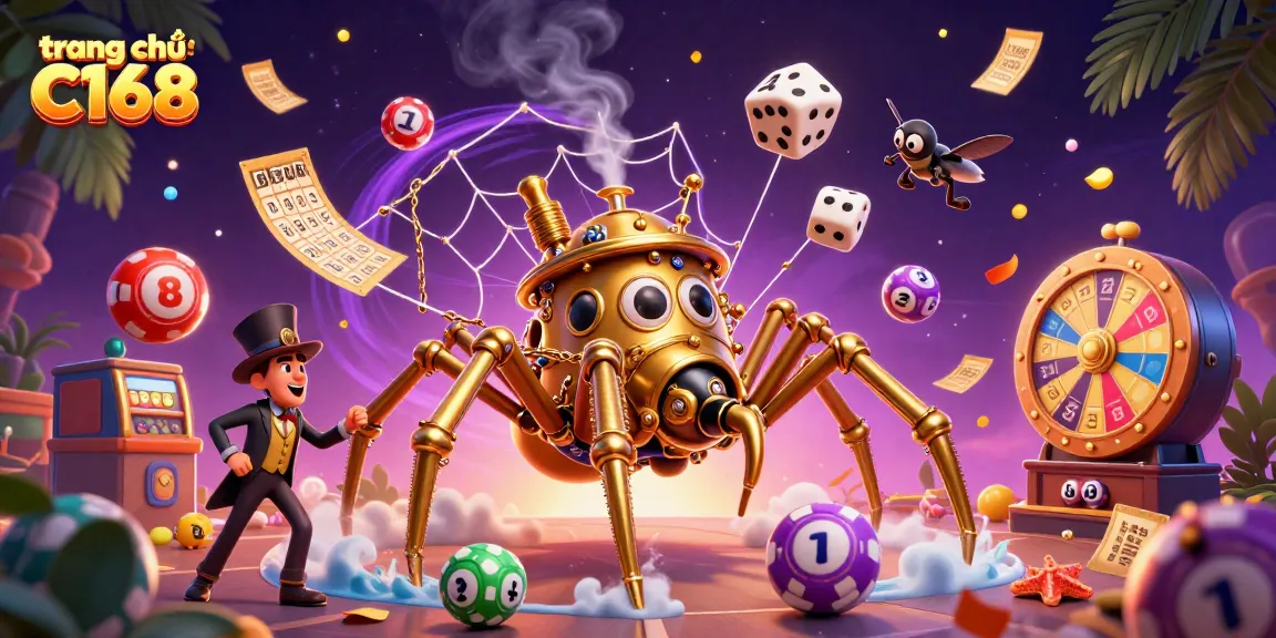 Experience thrilling wins at trang chủ C168 with colorful lottery balls and dynamic casino elements.