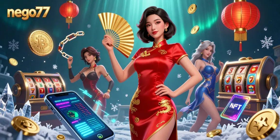 Experience thrilling action at nego77, featuring dynamic slot games and vibrant gold coins.