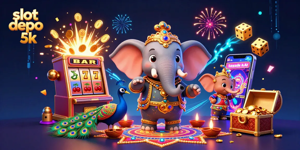 Memainkan slot depo 5k dengan elemen grafis slot yang menawan dan dekorasi berwarna cerah