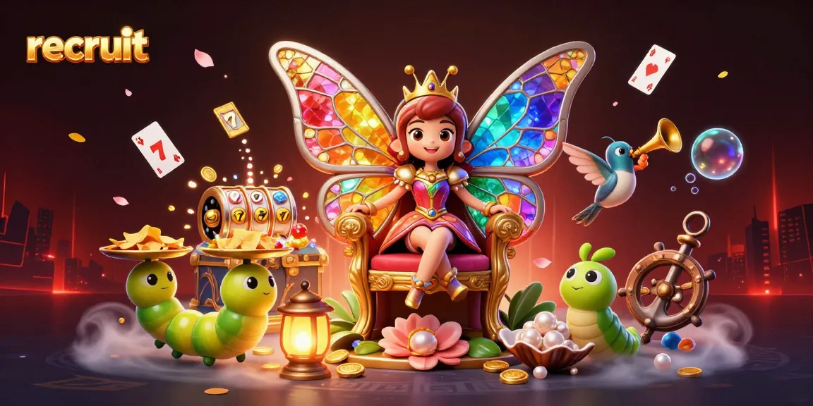Recruit to gain insights into a lively casino scene filled with vibrant characters and gambling elements.