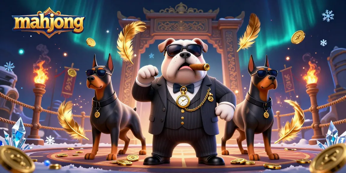 Engage in strategic mahjong gaming adventures with a mafia-themed casino atmosphere.