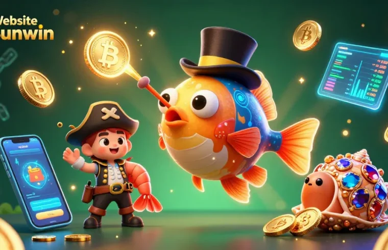 Engage with thrilling gameplay at Website Sunwin with vibrant deep-sea creatures and crypto elements.